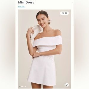 BHLDN Ingrid off the shoulder mini dress